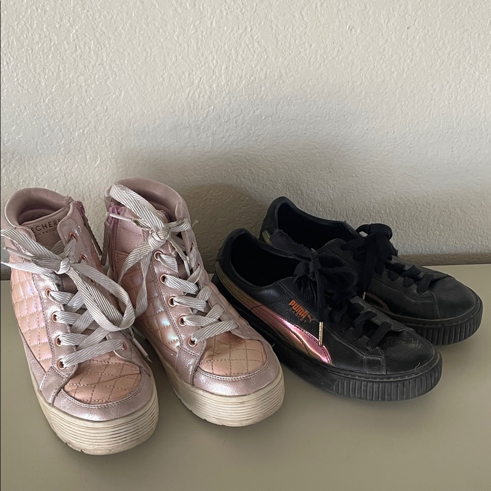 Skechers and Puma bundle girls size 4